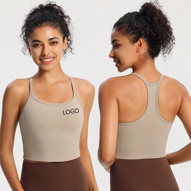 New Lightweight Backless Corss Sportswear Running Training Workout Gyn Fitness Yoga Vest Top for Women