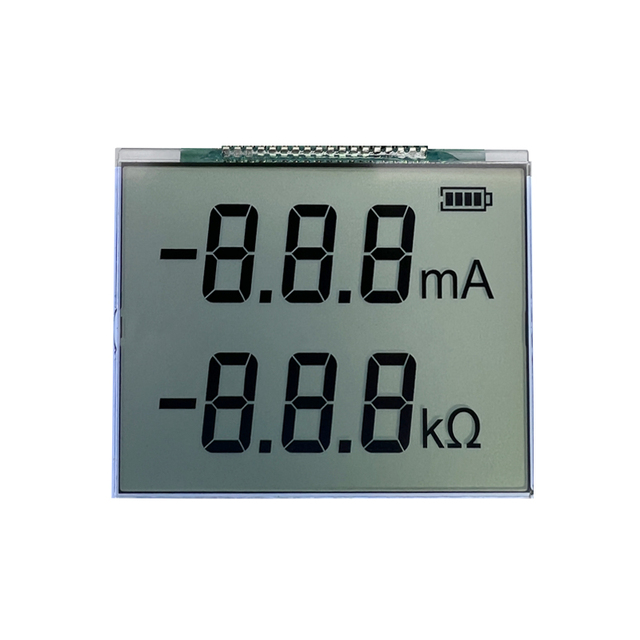 Custom Transflective/Transparent/Reflective Monochrome Segment LCD Display Board with LED Backlight (Lcm)
