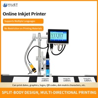 Impresora de Inyección de Tinta TIJ Compacta de 600dpi con Pantalla Táctil, Impresión de Logotipos, Códigos QR, Fechas de Caducidad, Números de Lote, Impresora para Metal, Cerámica y Tarjetas