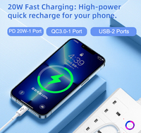 LangYeao 20W PD Akıllı Priz, 4AC Bağımsız Kontrol Özellikli Zigbee WiFi, Home Assistant SmartThings ile Çalışır