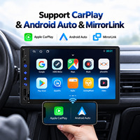 HANTUE Autoradio Android 16 Double Din Universel TF/USB 4+64 7 pouces avec FM/RDS, CCD/AHD et Système de Navigation Multimédia pour Voiture