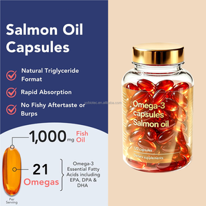 OEM/ODM Hoge Sterkte <span class=keywords><strong>Omega</strong></span> <span class=keywords><strong>3</strong></span> Visolie 1000mg Noorse Zalmolie met EPA & DHA Hersenen & Hart Triglyceriden Visolie Capsules - Product Image 3