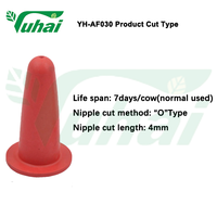 Tétines d'agneau flexibles portables 32.8g mamelon Animal de couleur rouge pour mouton forme ronde 3mm trou Dimension équipement d'alimentation