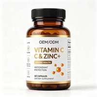 Capsules de vitamine C et de zinc OEM/ODM, complément antioxydant naturel, soutien du système immunitaire pour adultes