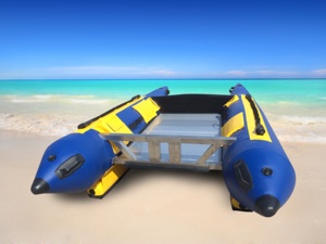 Goethe Goboat GTG335 Inflatable Thunder Cat Hydro Force 2 Người Inflatable Thuyền Đánh Cá Catamaran - Product Image 3