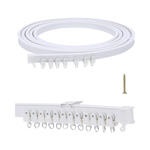 Rail de <span class=keywords><strong>rideau</strong></span> électrique moderne en <span class=keywords><strong>PVC</strong></span> courbé, flexible et personnalisable, <span class=keywords><strong>pour</strong></span> hôpital et balcon - Product Image 3