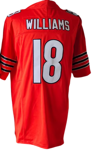 قميص كرة القدم الأمريكية الجديد لعام 2025، رقم 18 كاليب ويليامز، 15 روم أودونزي، 34 والتر بايتون، جودة عالية بسعر مناسب مع تطريز - Product Image 3