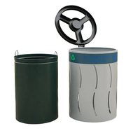 Nouvelle poubelle extérieure en métal, bac à déchets pour jardin, rue, recyclage, poubelle à papier, poubelle en acier commerciale