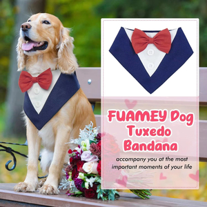Bandane per Cani Personalizzate all'Ingrosso, Sciarpa Triangolare di Lusso Regolabile per Estate, Inverno, Primavera, Natale e Festività - Product Image 4