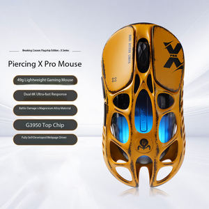 GravaStar Cocoon X PRO <span class=keywords><strong>souris</strong></span> domestique sans fil/filaire <span class=keywords><strong>Bluetooth</strong></span> <span class=keywords><strong>souris</strong></span> de jeu à trois modes récepteur 8k 49g alliage de magnésium jaune - Product Image 6