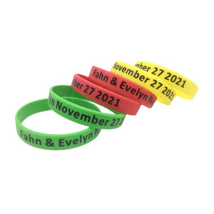 이벤트를위한 맞춤형 실리콘 팔찌 맞춤 프로모션 볼러 밴드 - Product Image 2