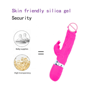 เครื่องสั่นกระต่ายแบบใช้พลังงานจาก USB กระตุ้นจุดจี ดิลโด้ ของเล่นทางเพศสำหรับผู้หญิง - Product Image 4