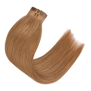 Extensiones de Cabello Humano 100% Natural, Virgen, Sin Costuras, con Clip, Envío Inmediato, Venta al Por Mayor # <span class=keywords><strong>8</strong></span> Soportes Invisibles Ajustables y Reclinables de Cobre Marrón - Product Image 2