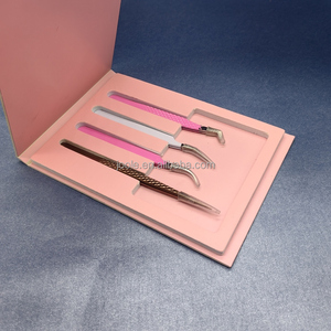 4 miếng nhíp bao bì Blush hộp màu hồng tùy chỉnh hình hộp móng tay và lông mi làm công cụ Đóng gói hộp - Product Image 6