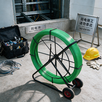 Tire-câble en fibre de verre sur roue pour l'installation de câbles souterrains