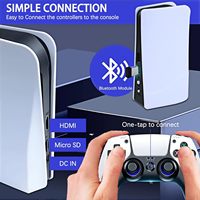 Boîte de jeu rétro P5 PLUS Mini avec deux manettes sans fil 2.4G, 10000+ jeux classiques préchargés, prise en charge de la télévision 4K, sortie HDMI