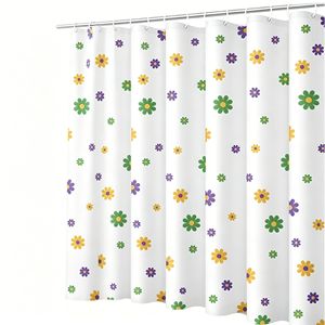 <span class=keywords><strong>Rideau</strong></span> <span class=keywords><strong>de</strong></span> <span class=keywords><strong>douche</strong></span> en PEVA écologique, imprimé floral coloré, inodore, imperméable, pour la maison - Product Image 3