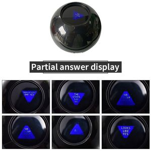 Nuevo Juguete Mágico Novedoso con Luz LED y Logotipo Personalizado, Mini Bola 8 de Color Morado y Negro para Fiestas y Diversión - Product Image 5
