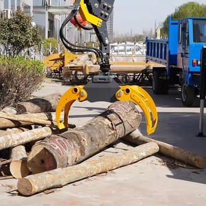 ציוד לטיפול בעץ, מנוף טלסקופי מתקפל למחצה עם גרפל לעצים, מנוף רכוב על משאית עם מייצב הידראולי - Product Image 4