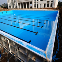 Piscine modulaire préfabriquée en acier inoxydable pour les installations de fitness commerciales à fort trafic