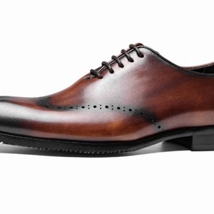 Zapatos de Vestir de Negocios con Punta en Pico, Antideslizantes, con Parte Superior de Cuero Genuino Cosido con Goodyear de Alta Calidad, Diseñados por Diseñadores de Moda - Product Image 3