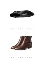 Sepatu hak rendah datar untuk musim gugur, sepatu kulit sapi asli fesyen Eropa Amerika versi Korea usia sedang