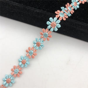 Petite broderie colorée en polyester fleur <span class=keywords><strong>de</strong></span> <span class=keywords><strong>venise</strong></span> garniture en dentelle robe décor couture artisanat pour jouet et <span class=keywords><strong>enfants</strong></span> - Product Image 6