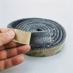 Bande d'étanchéité en fibre <span class=keywords><strong>de</strong></span> <span class=keywords><strong>verre</strong></span> tissée en forme <span class=keywords><strong>de</strong></span> P, élastique, avec <span class=keywords><strong>adhésif</strong></span> puissant <span class=keywords><strong>pour</strong></span> équipement <span class=keywords><strong>de</strong></span> four <span class=keywords><strong>de</strong></span> traitement thermique - Product Image 5