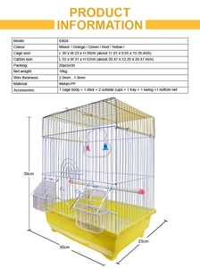 Sıcak satış moda popüler Metal evcil hayvan kafesi küçük canlı kuş kafesi seyahat kuş kafesleri üreme kanarya - Product Image 5