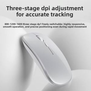 Ratón Inalámbrico Bluetooth Recargable de Modo Dual, con Luz RGB y Clic Silencioso, Ratón para Computadora con USB 2.4G para Laptop, PC y Oficina - Product Image 2