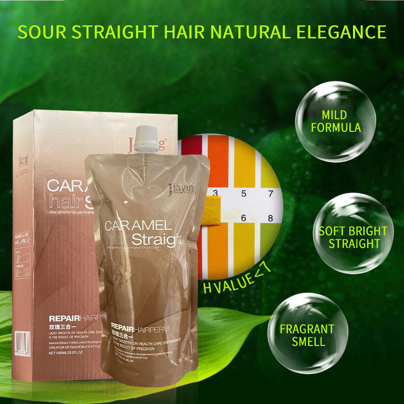 Professional Keratin Protein Perm Cream 1000ml Hair Straightening ...