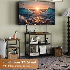 Moderno Soporte de <span class=keywords><strong>TV</strong></span> de Madera para Televisores de 23-50 <span class=keywords><strong>Pulgadas</strong></span>, Pequeño, de Esquina, con Estantes de Almacenamiento para Sala de Estar, Dormitorio, Hotel, Comedor, Multiusos - Product Image 5