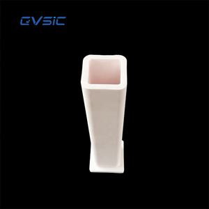 Tube en céramique d'alumine Al2O3 de haute pureté résistant aux chocs thermiques CVSIC pour four tubulaire - Product Image 4