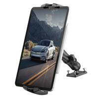 Support de tablette robuste OEM avec base à visser – pour tablettes de 4,7 à 15 pouces, support pour tableau de bord de camion, voiture, bureau, mur – pivotant pour tablette et téléphone
