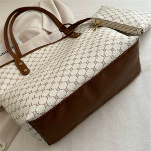 Bolsos de Cuero de Lujo al por Mayor para Unisex 2024, Dos Asas, Cierre Abierto, Suaves, Impermeables, Portátiles, Decorados con Perlas y Diamantes - Product Image 5