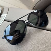 Lunettes de soleil pilote sans monture UV400 HD pour homme, spéciales conduite, style grenouille, vente en gros