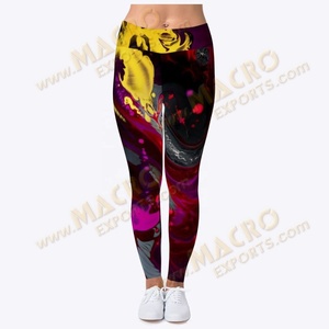 Pantalon de yoga doublé polaire taille haute pour femmes Gym Fitness Sports Butt Lift Leggings Shiny Print Sublimation pour femmes Yoga Gym - Product Image 1