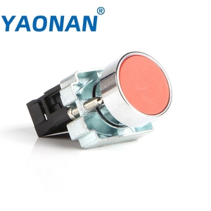 Interrupteur à bouton-poussoir YaoNan DB2-BA42/XB2-BA42 étanche IP65 10A 1NO 22mm avec borne à vis en métal argenté pour appareils électroménagers - Product Image 1
