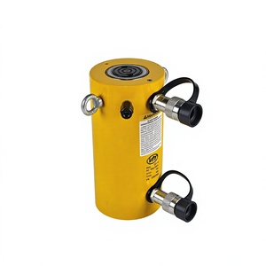 กระบอกไฮดรอลิกแบบสองทาง CLRG-5012 50 ตัน ระยะชักสูงสุด 300 มม. แรงดันสูงสุด 70MPa กระบอกสูบแรงยกสูง ใช้แทนกระบอกยก ENERPAC ได้โดยตรง - Product Image 1