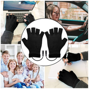 Gants à tricoter demi-doigts chauffants USB avec design lavable <span class=keywords><strong>pour</strong></span> les activités <span class=keywords><strong>de</strong></span> plein air comme le <span class=keywords><strong>ski</strong></span> <span class=keywords><strong>de</strong></span> <span class=keywords><strong>fond</strong></span> - Product Image 5