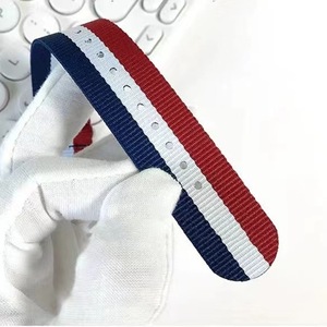 HUANLONG Three-<b>Ring</b> Elastic Stretch Nylon <b>Watch</b> Strap, Multi-color Fabric Replacement Band 16/18/20/22mm - Product Image 5