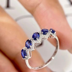 Bague Xinfly en or massif 18 carats avec saphir naturel bleu antique de 0,14 ct et diamant de 1,2 ct, vente en gros - Product Image 3