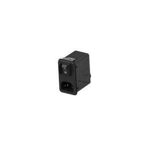 Connectoren Accessoire 6hpsns1 Pk <span class=keywords><strong>Corcom</strong></span> Power Entry Connector Houder Mannelijke Bladen Iec 320-c14 6hps-ns1 Panel Mount Snap-In - Product Image 1
