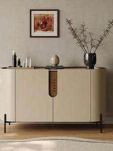Credenza di Lusso con Design Curvo Unico, Mobile Espositivo con Ripiano Regolabile per <span class=keywords><strong>Soggiorno</strong></span> - Product Image 5