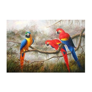 Fait main <span class=keywords><strong>perroquet</strong></span> 5d bricolage diamant peinture sans cadre - Product Image 4