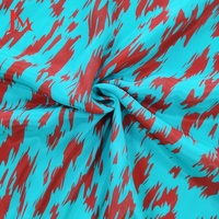 Tissu imprimé en chiffon de soie léger 100% viscose, matériau numérique pour vêtements féminins