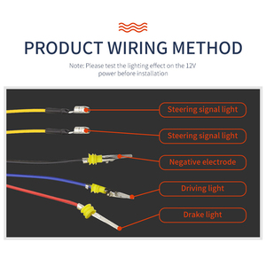 Hearxin Feu de signalisation universel pour <span class=keywords><strong>moto</strong></span> <span class=keywords><strong>LED</strong></span> Feu arrière <span class=keywords><strong>clignotant</strong></span> pour Honda <span class=keywords><strong>Harley</strong></span> 12V Feu stop moteur - Product Image 4
