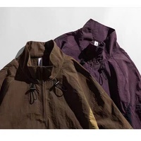 Vente en gros personnalisé, poids léger évacuant l'humidité, séchage rapide, coupe-vent pour l'extérieur, pull de golf Big Shot de haute qualité pour hommes