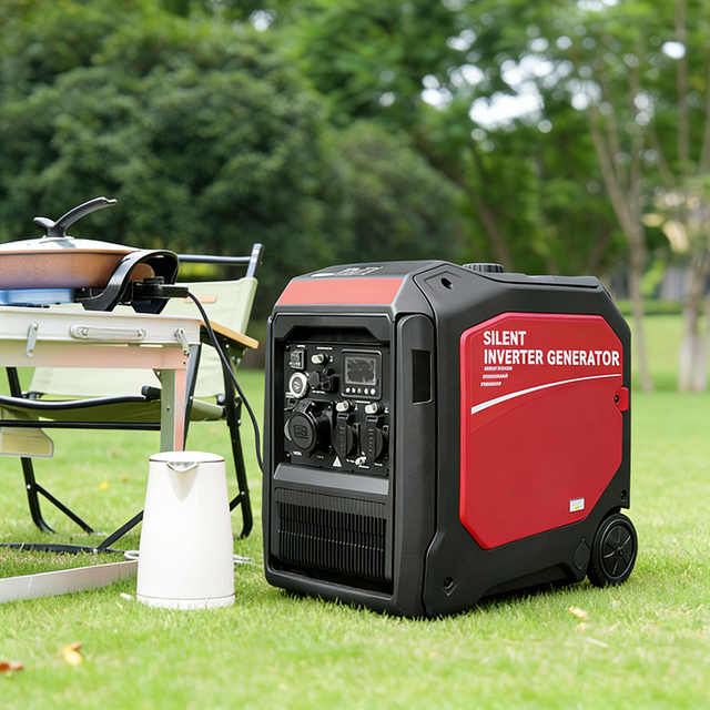 2026 NEW Super Silent 220v 50hz 3500W/5000W Portable Gasoline Generator Inverter Air-Cooled Engine Remote Start for Camping