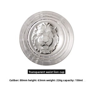 Verre à <span class=keywords><strong>whisky</strong></span> en cristal créatif en forme de lion avec base, design élégant, idéal pour les bars à domicile et les spiritueux - Product Image 6